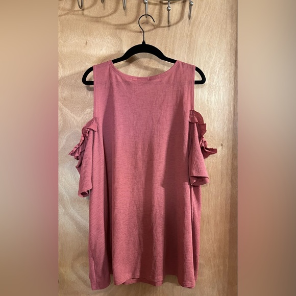 LC Lauren Conrad Cold Shoulder Top Blouse Size XL - Picture 2 of 7